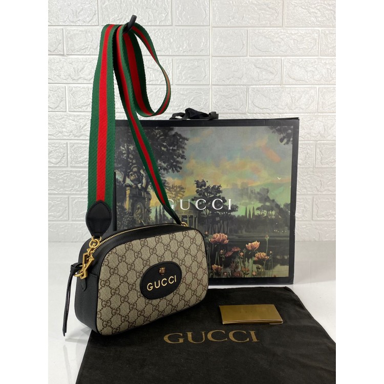 GUCCİ NEO VİNTAGE GG SUPREME MESSENGER SİYAH